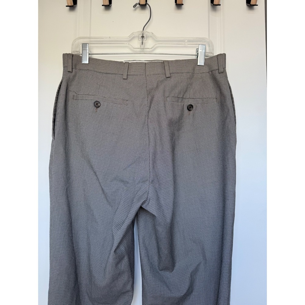 Ralph Lauren Mens Gray Brown Dress Pants Straight Office Formal Business 32x32 - Picture 8 of 8